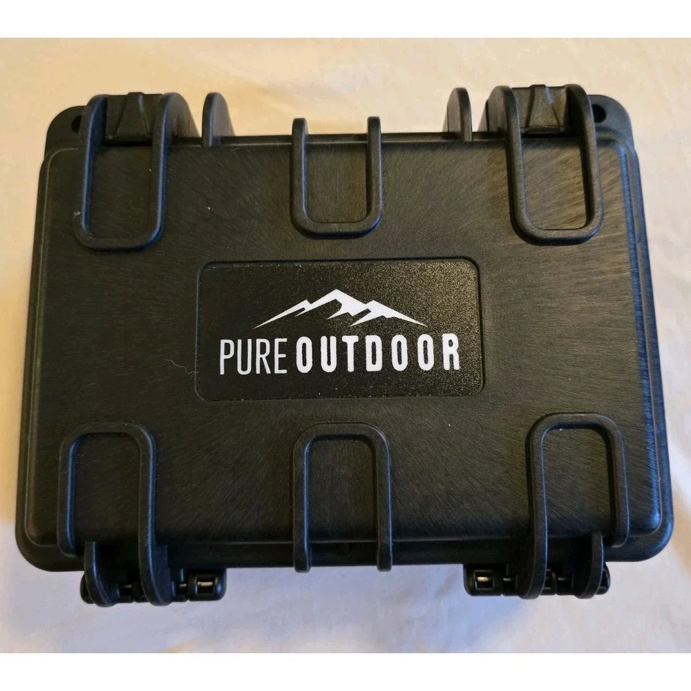 Pure Outdoor Monoprice Weatherproof Hard Case with Foam Black Utility Box